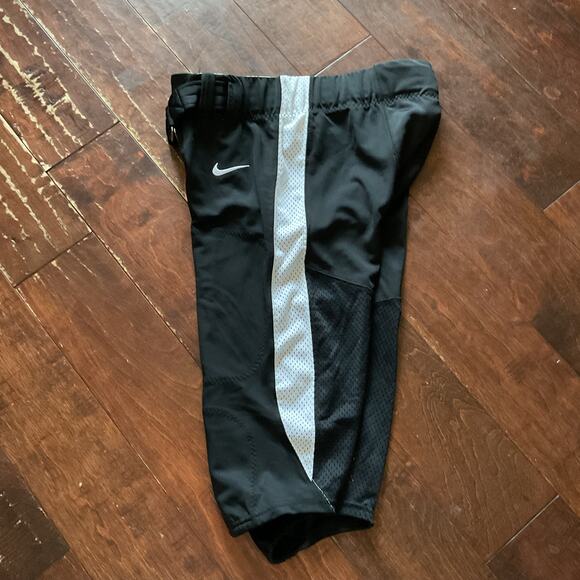 Nike NWT Alpha Elite Mens Lg Black White Belt Football Pant DV3976-012 - Picture 5 of 5